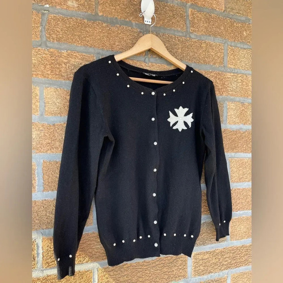 Deborah Lindquist cashmere cardigan size large - Picture 3 of 5